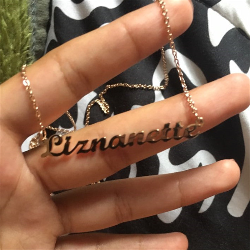 Custom Name Necklace – Personalized Gift for Her 💖 | Gold, Rose Gold & Silver