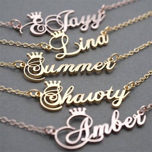 Custom Name Necklace – Personalized Gift for Her 💖 | Gold, Rose Gold & Silver
