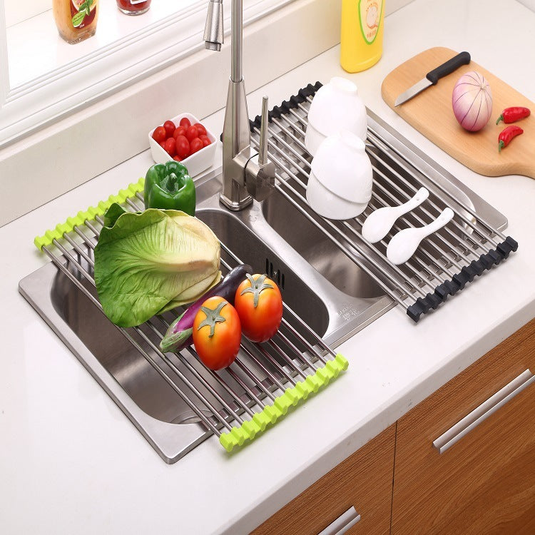 Foldable Sink Drying Rack – Space Saving Kitchen Organizer”
